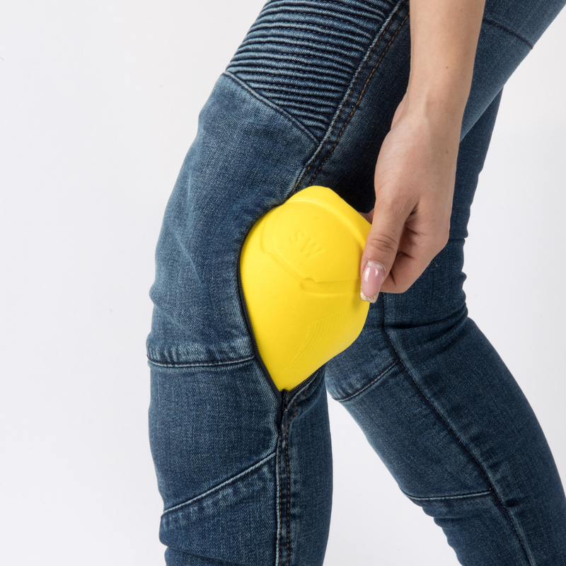 Dámské kevlarové jeansy na motorku OZONE Agness 2 Lady světle modré - výprodej v.38/32