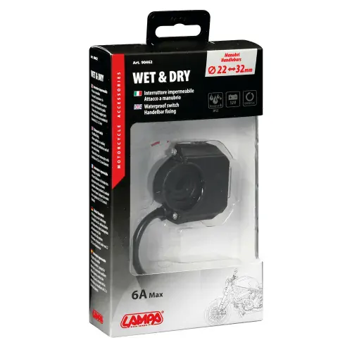 Universální vypínač na řidítka motocyklu, voděodolný
