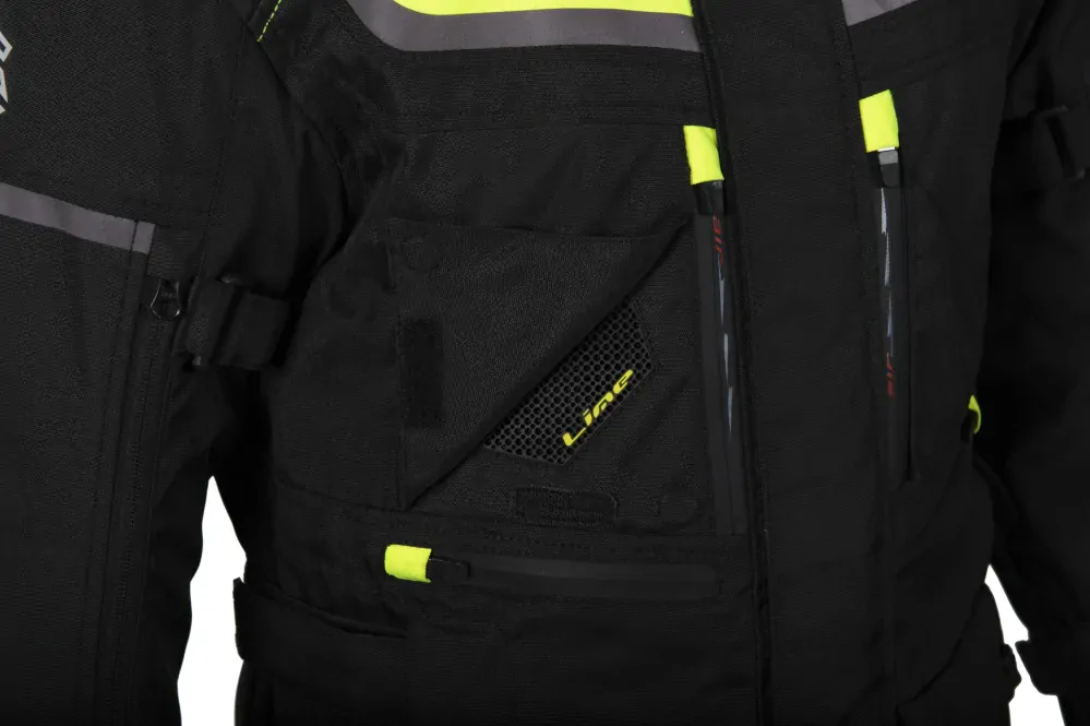 MBW ADVENTURE EVO JACKET YELLOW textilní 3-vrstvá PÁNSKÁ bunda na motorku