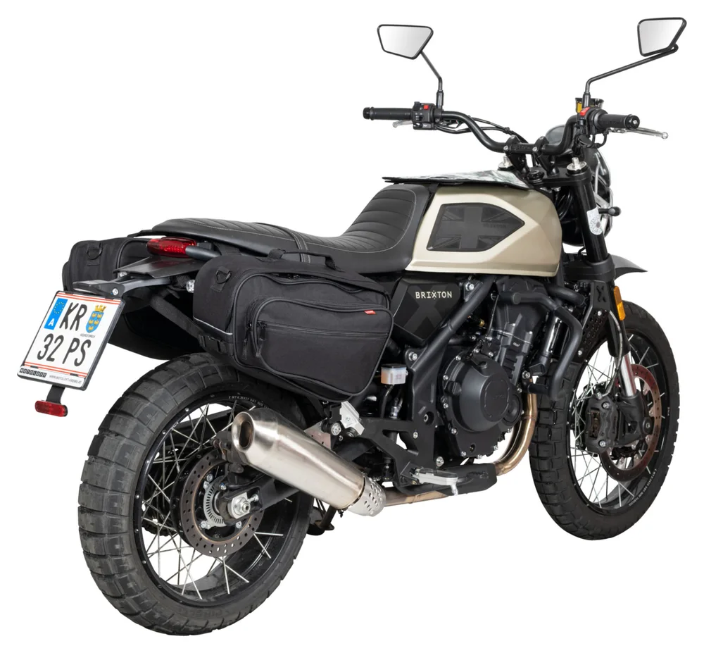 Sedlové brašny na motorku Louis 2x15l textilní, pár