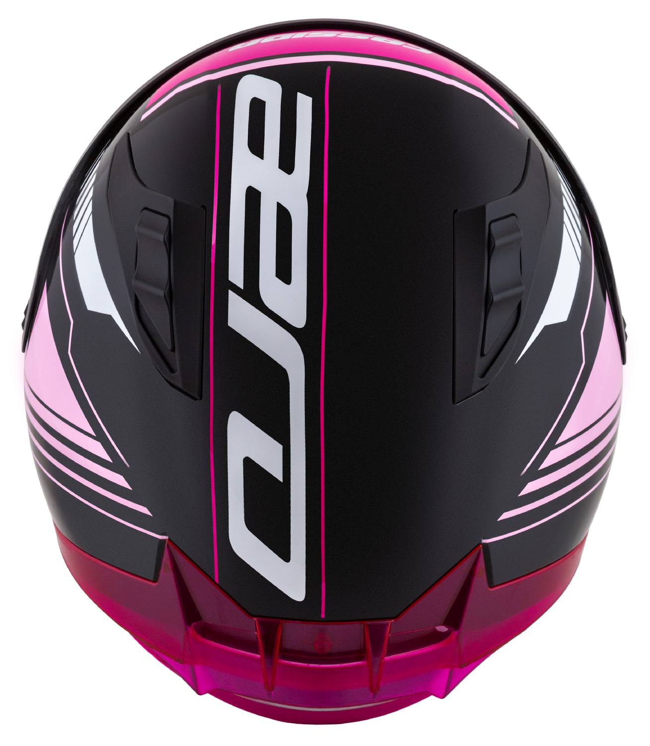Cassida AERO DROME dámská (černá met./růžová/bílá), integrální helma na motorku