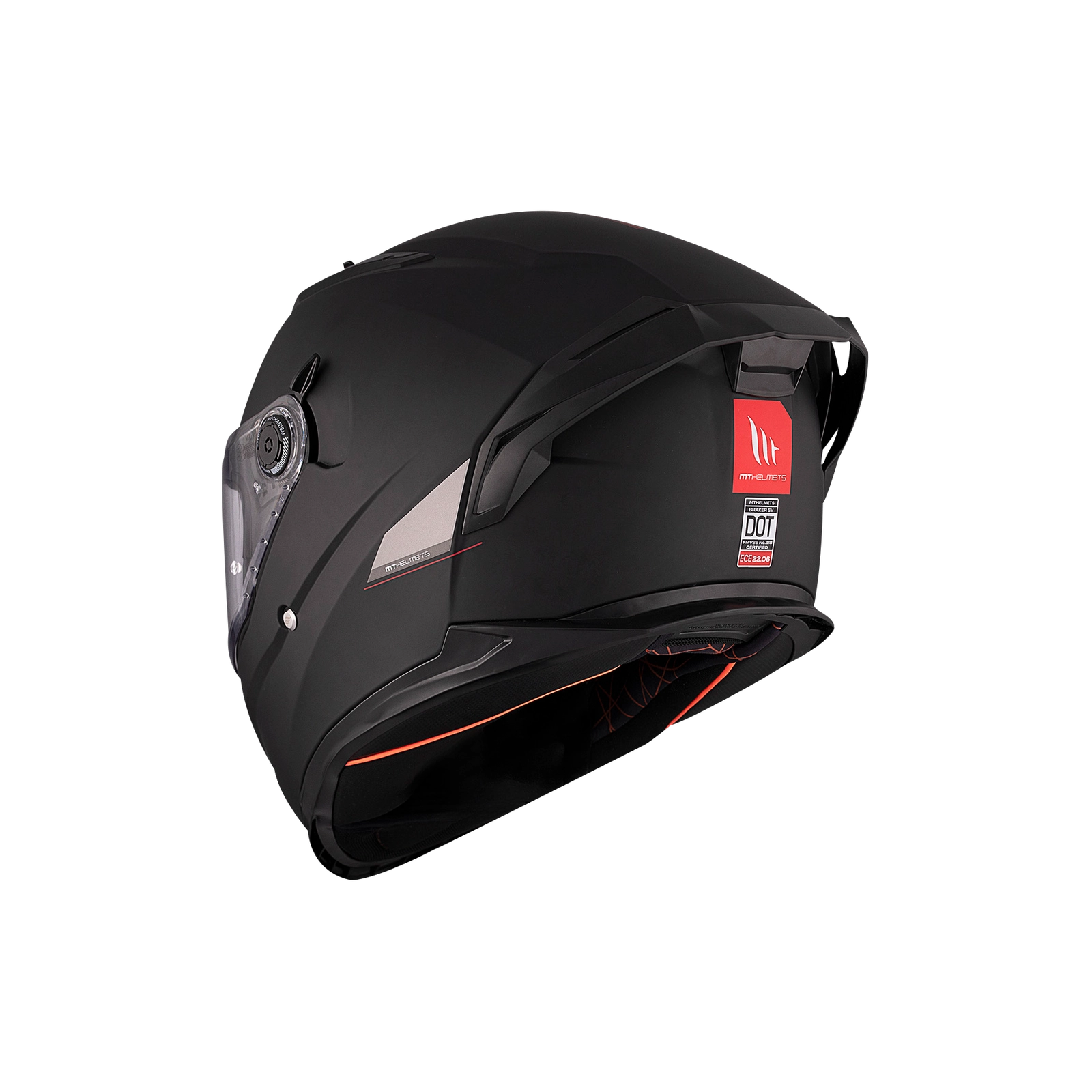 Integrální helma na motorku MT BRAKER SV SOLID A1 matná černá (5 hvězd v nárazovém testu SHARP)