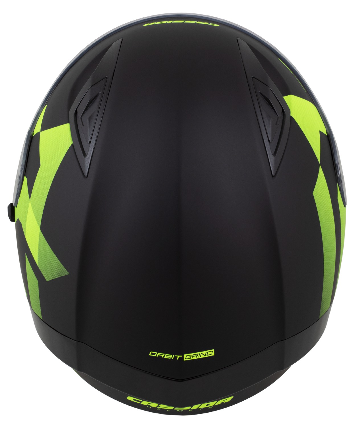 Integrální helma na motorku CASSIDA Orbit Grind (černá matná/žlutá fluo)