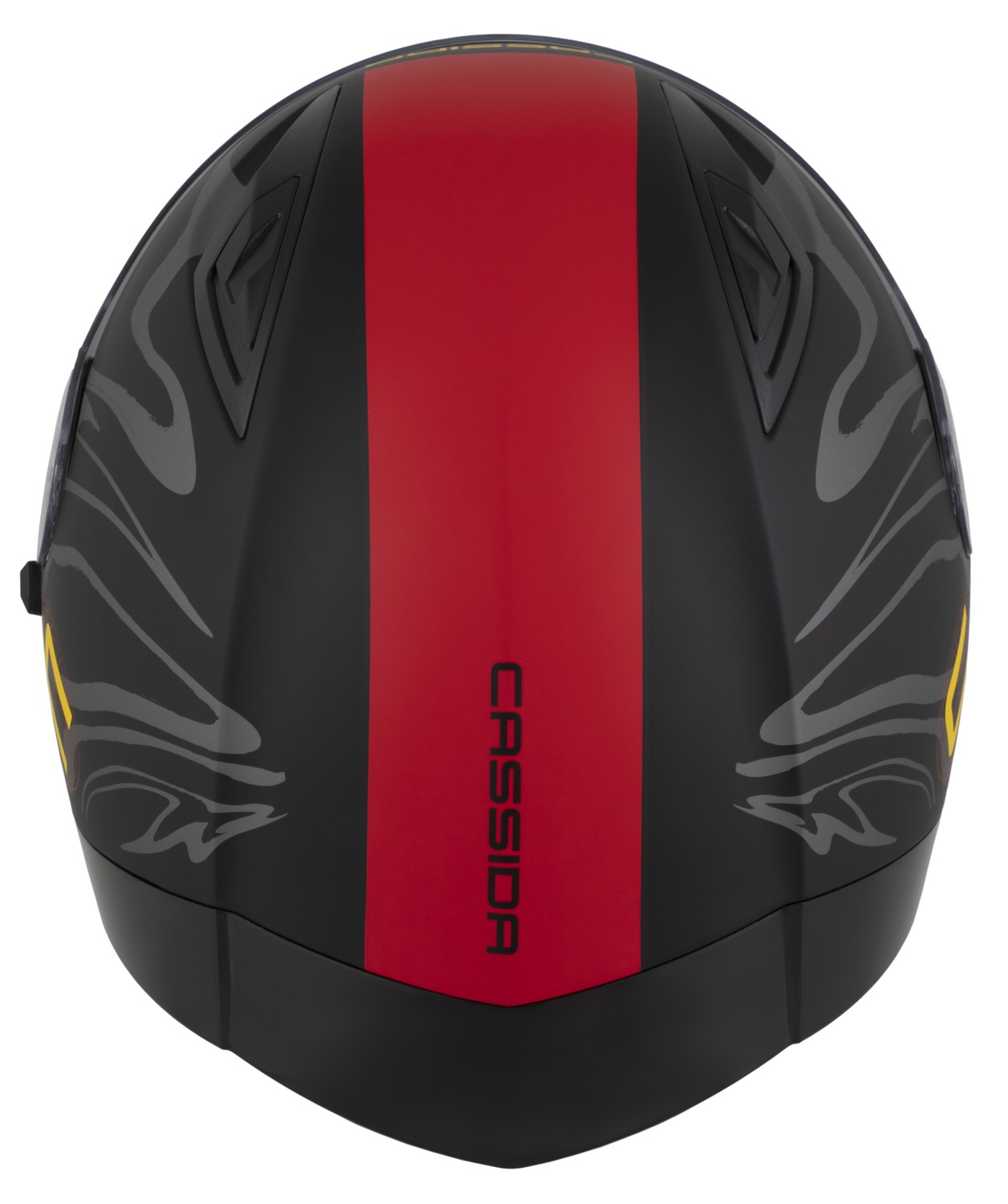 Integrální helma na motorku CASSIDA Orbit Multivers (černá matná/červená/šedá/žlutá)