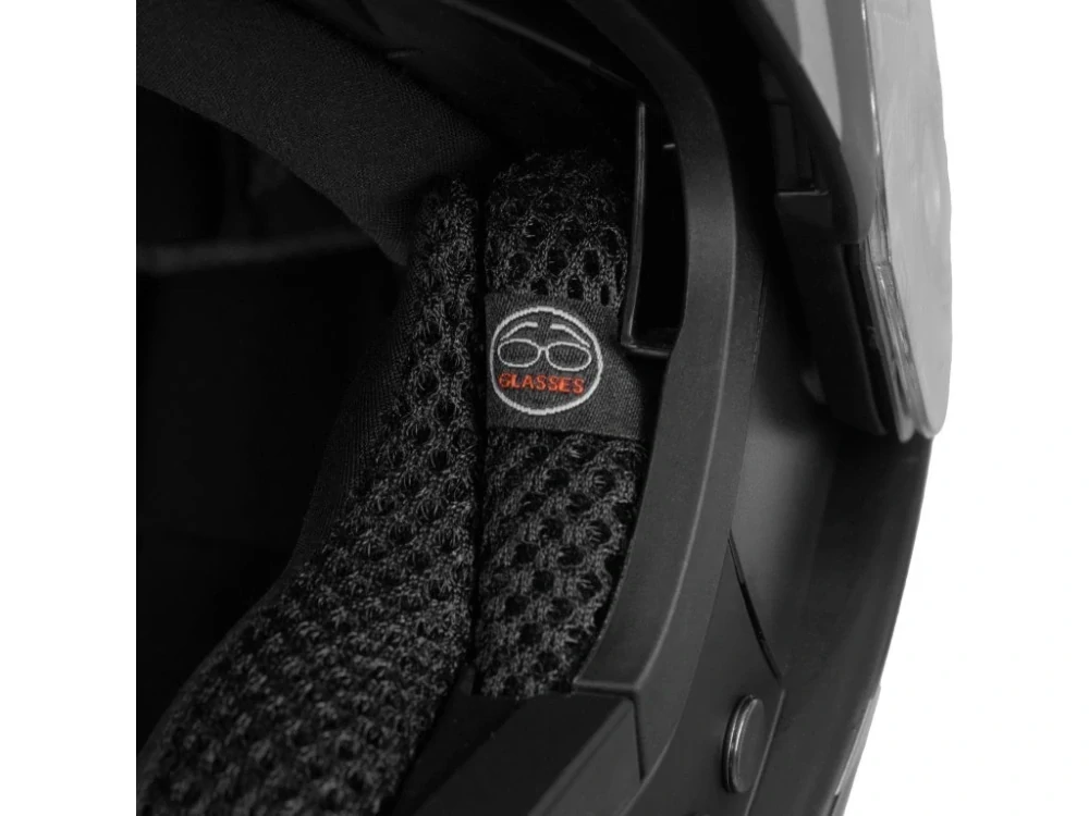 Výklopná přilba na motorku TXR Rival černo-šedo-fluo žlutá matná