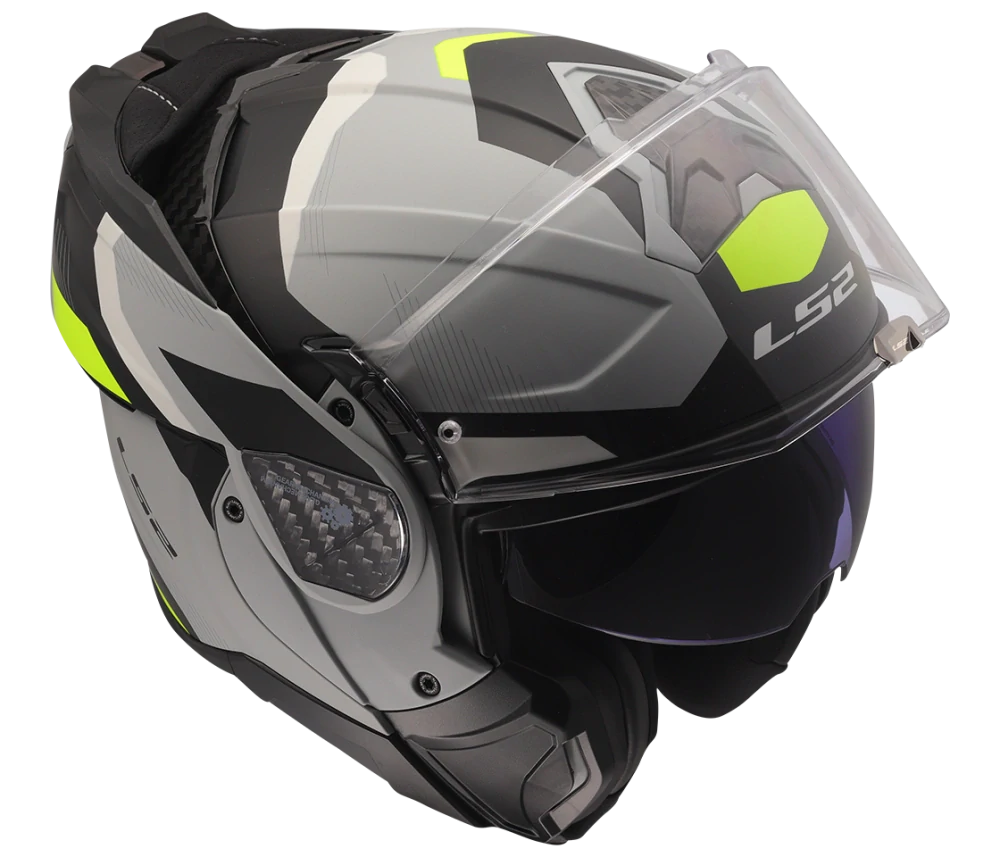 LS2 FF910 ADVANT II TRIPLE Matt Light Grey, překlápěcí helma na motorku