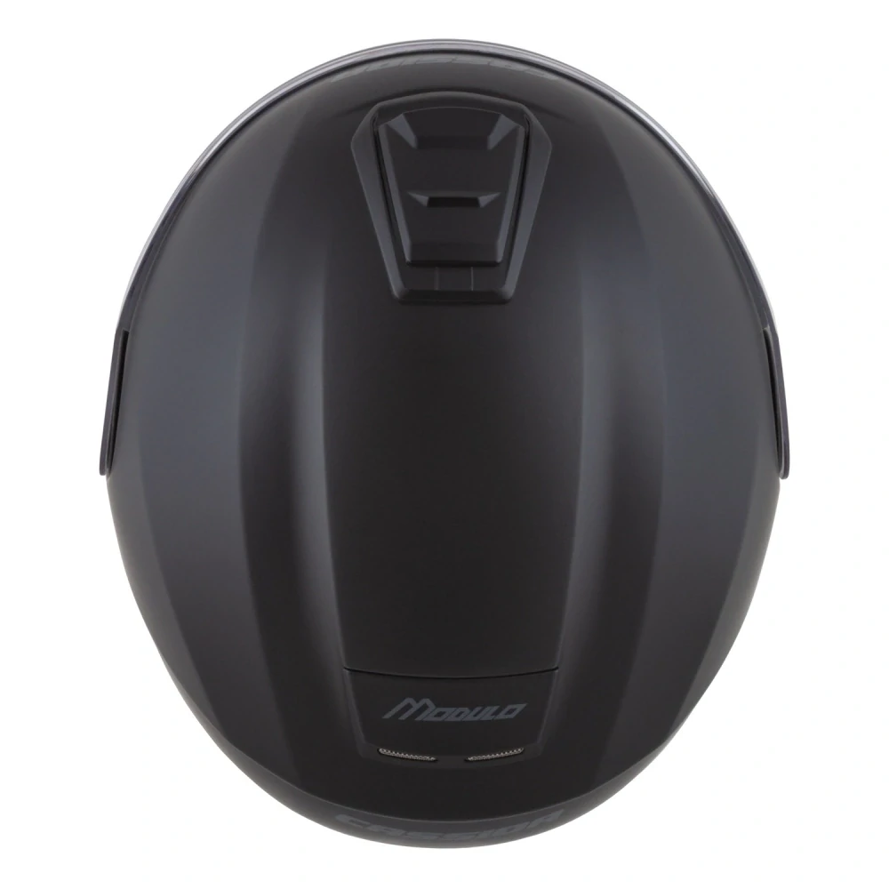 Cassida MODULO 2.1 COMPASS (černá matná/šedá), výklopná helma na motorku (sklolaminát)