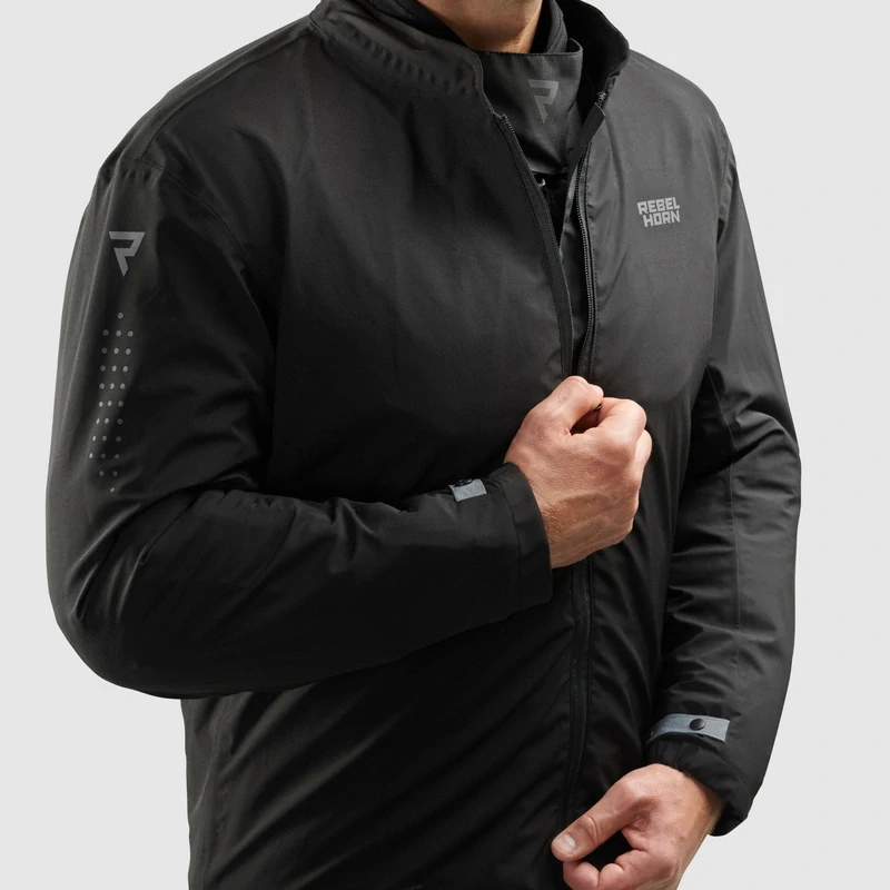 Bunda na motorku textilní REBELHORN HIKER IV BLACK