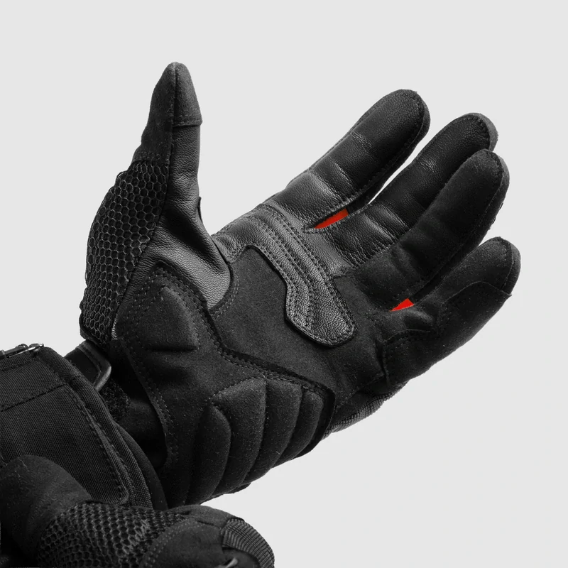 Dámské Rukavice na motorku REBELHORN CORE WOMAN BLACK/RED, letní