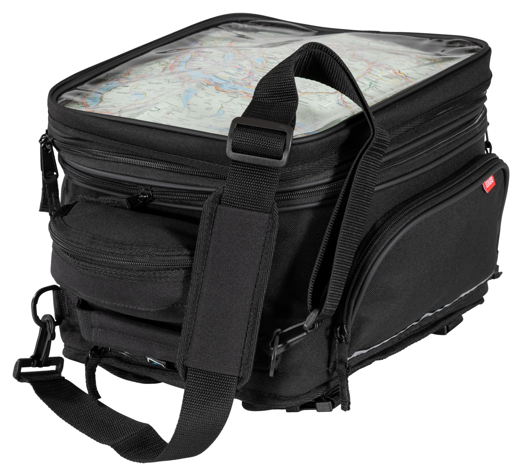 Tankvak Louis 16-25L, magnetický/řemenový tankvak na motorku