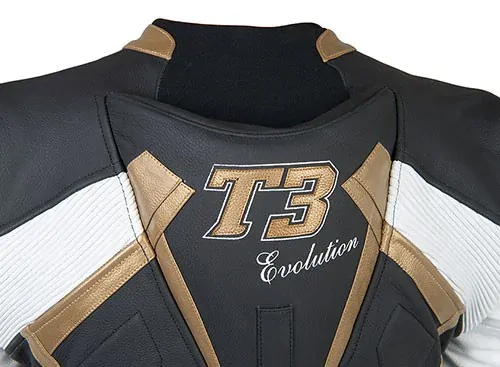 Kožená Moto-kombinéza MBW T3 Evolution Gold 2-dílná DOPRAVA ZDARMA