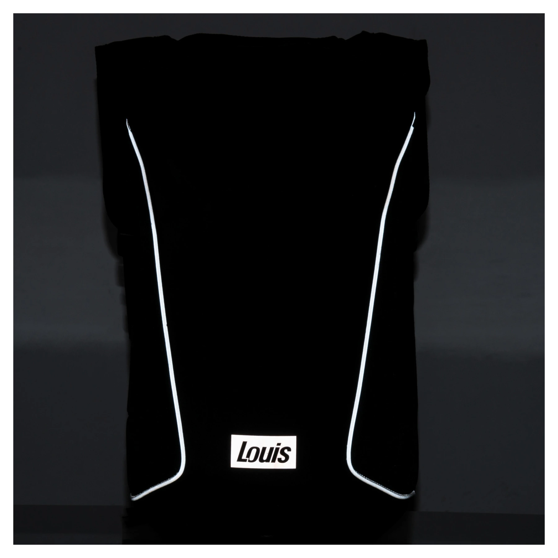 Batoh na motorku Louis "Sport" černý 18 litrů, polotvrdá skořepina