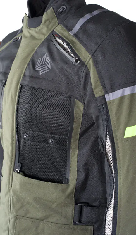 MBW MEMPHIS JACKET GREEN, textilní 3-vrstvá bunda na motorku + DOPRAVA ZDARMA
