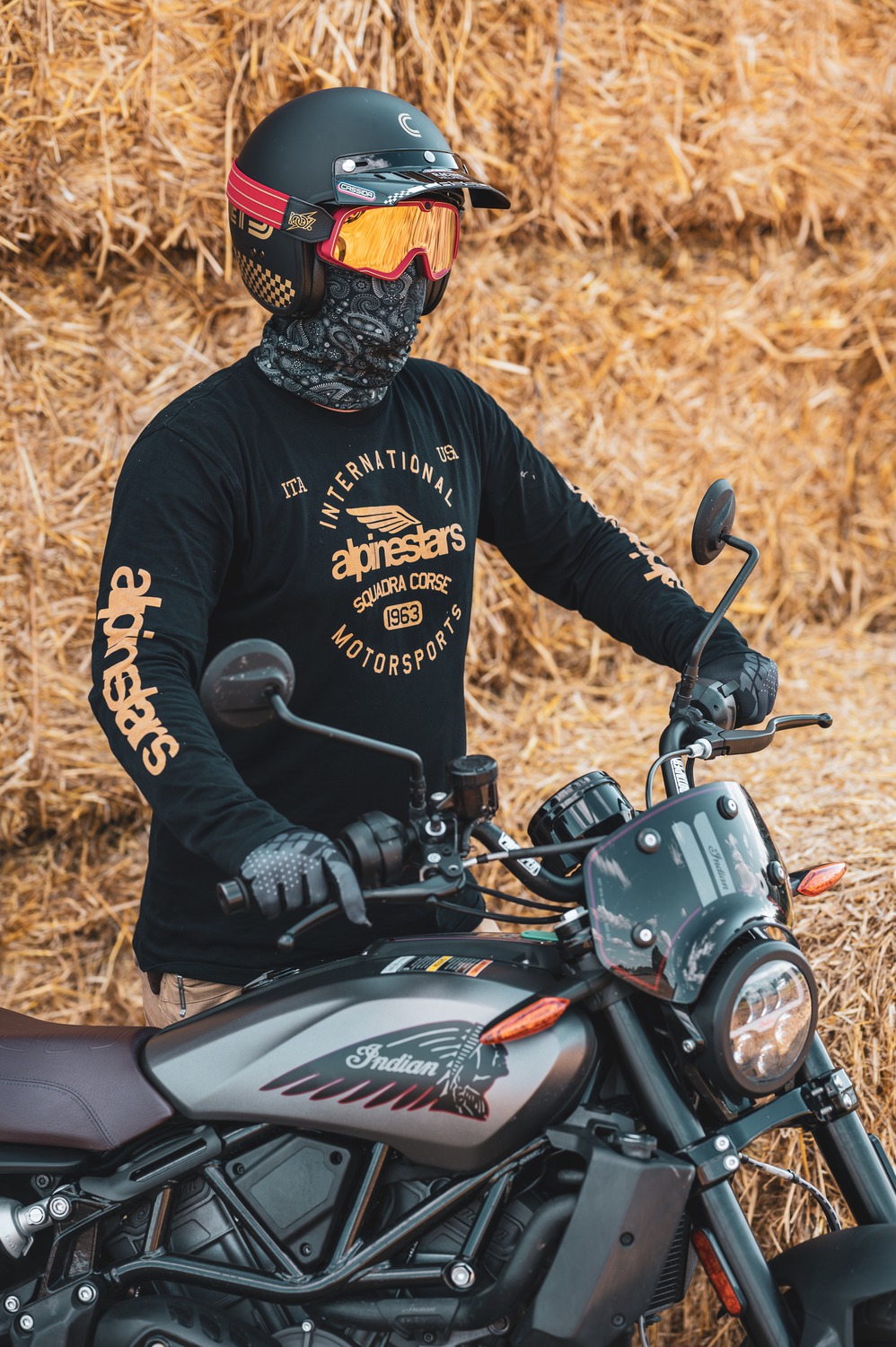 Plochý retro kšilt Cassida OXYGEN RACING SPIRIT, černý lesklý