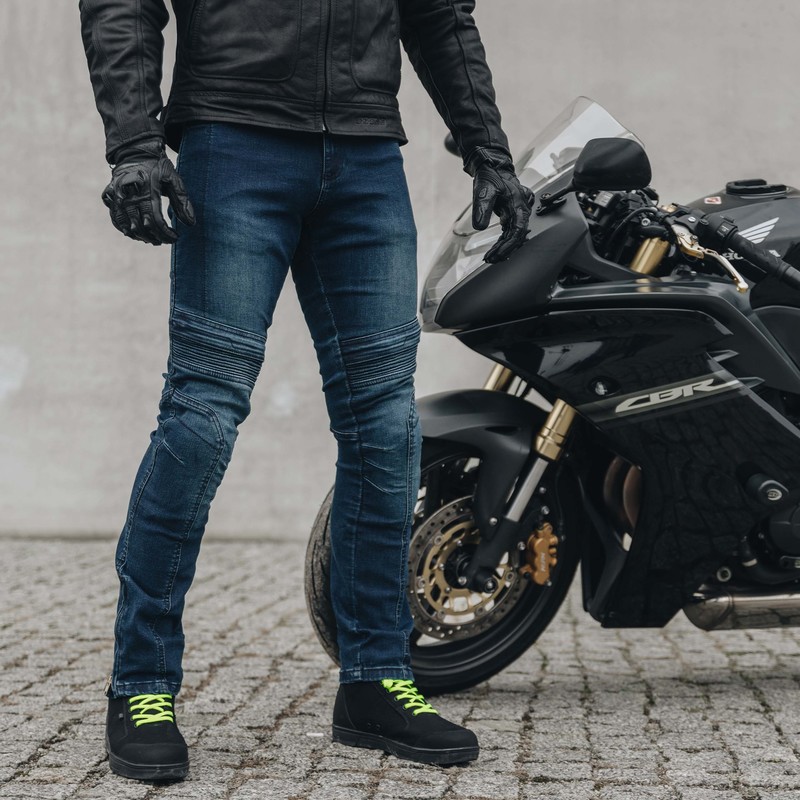 Kevlarové džíny na motorku Ozone HORNET II Blue