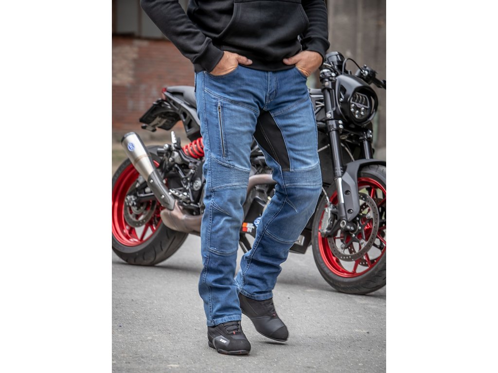 Kevlarové jeansy na motorku TXR Patriot Pánské světle modré
