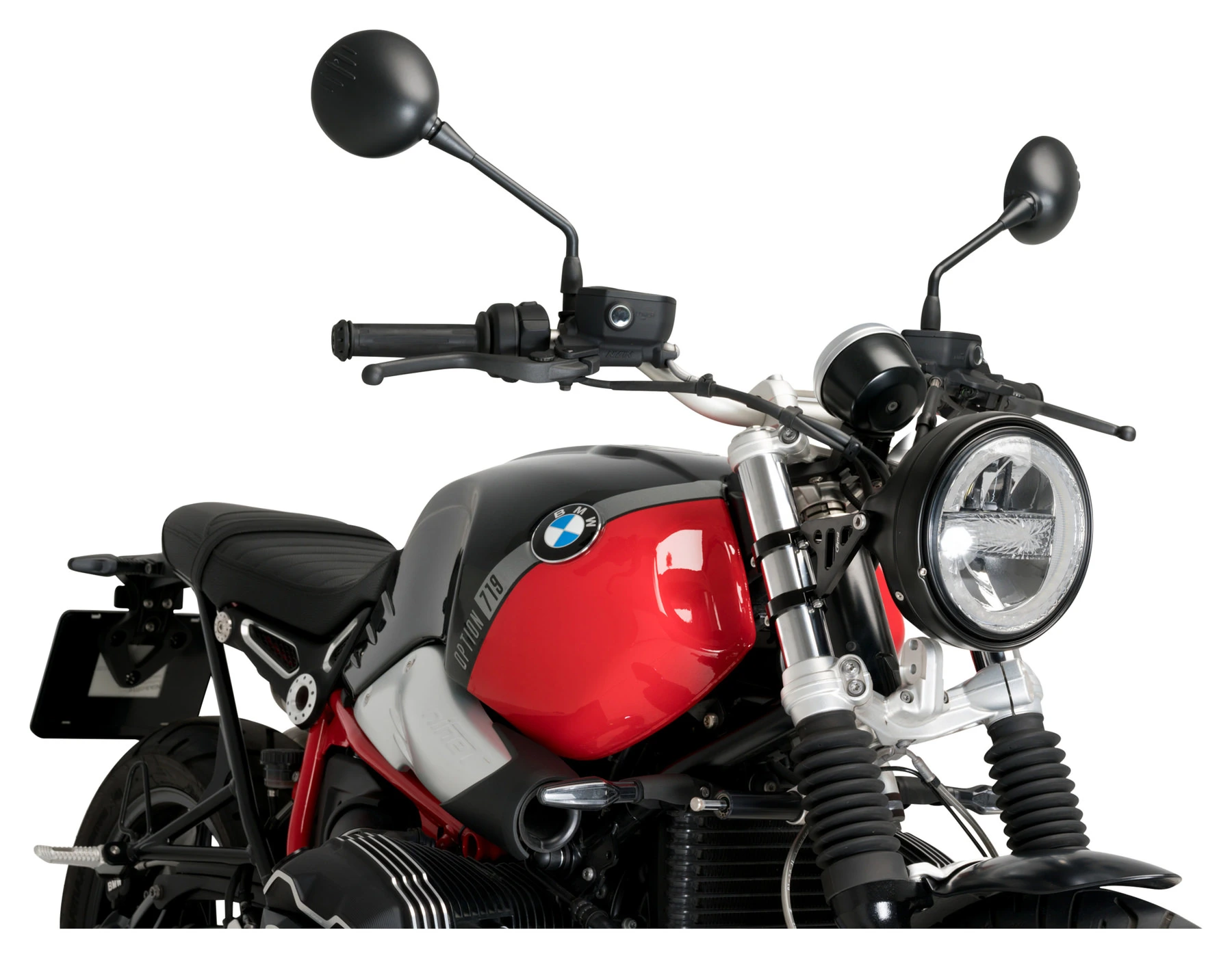 Přední (hlavní) světlo na motorku LED PUIG *LUMEN R* 20818N, 200 mm