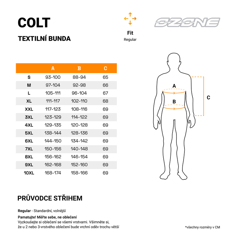 Ozone COLT černá, pánská kožená bunda na motorku
