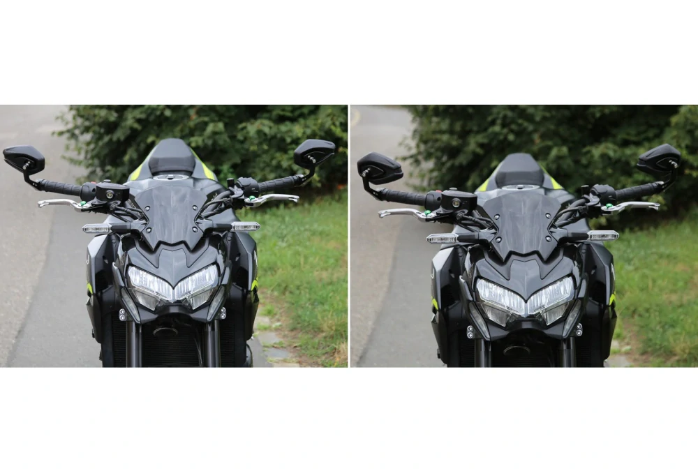 Zrcátka do konců řidítek na motorku SEFIS RAW 1, zrcátka do řídítek homologovaná