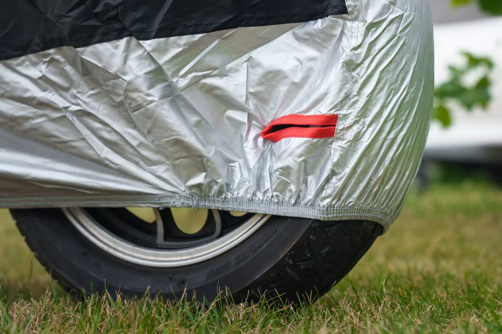 Plachta na motorku s prostorem na kufr GMOTO (venkovní nepromokavá) v.M (229 cm) 