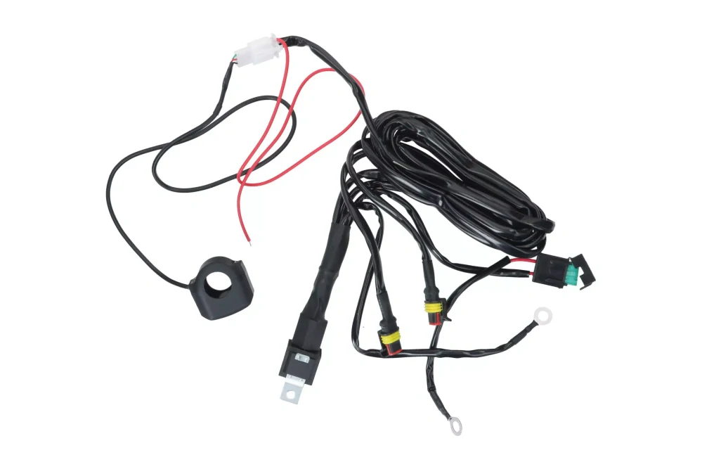 Přídavná LED světla na motorku HLP X1 s homologací, sada s kabeláží a vypínačem