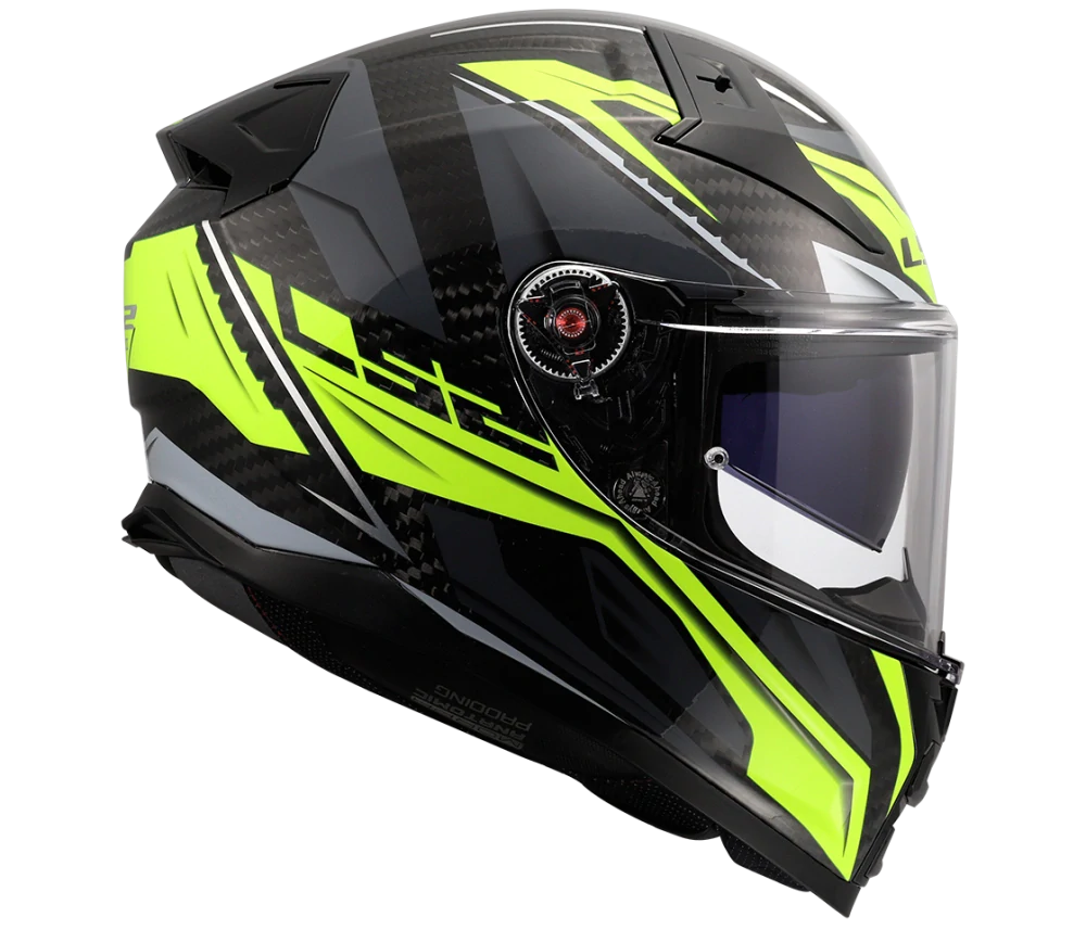 Helma na motorku LS2 FF811 VECTOR II C CARBON SAVAGE Gloss H-V Yellow, lesklá