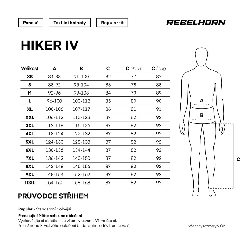 Kalhoty na motorku REBELHORN HIKER IV, pánské