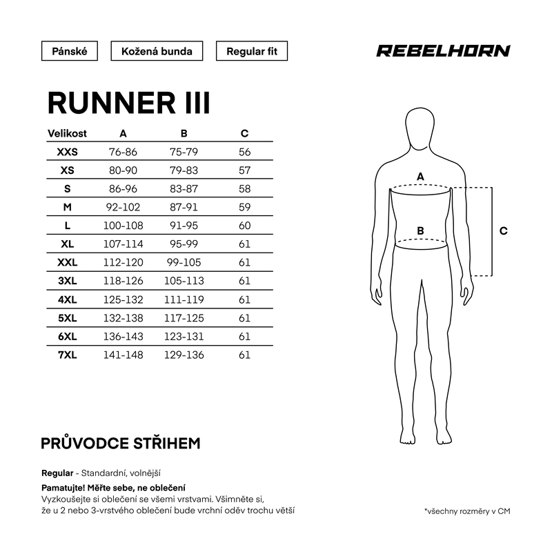 Kožená bunda na motorku Rebelhorn Runner II, super ventilace - VÝPRODEJ v.5XL