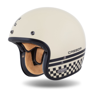 Helma na motorku CASSIDA Eso Forty Nine (krémová/černá)