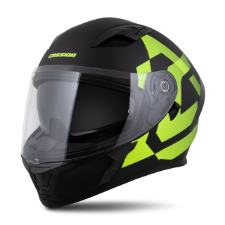Integrální helma na motorku CASSIDA Orbit Grind (černá matná/žlutá fluo)
