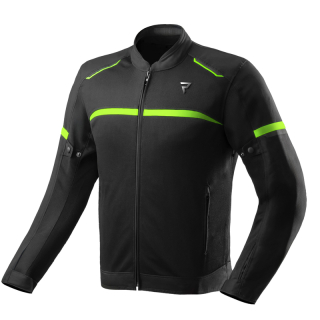 Rebelhorn ECHO BLACK/FLUO YELLOW, Mesh bunda na motorku s vyjímatelnou membránou