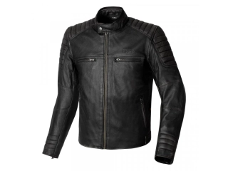 Kožená bunda na motorku TXR VINTAGE šedá (šedo-černá)