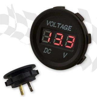 Palubní voltmetr na motorku, 12/24V