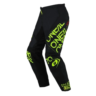 Motokrosové MX Kalhoty O'Neal ELEMENT Pants STATIC black/neon yellow 2025 - 30, 36, 38