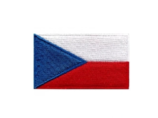 Nášivka pro motorkáře CZ vlajka, 4x2,5cm