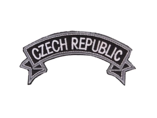 Moto nášivka Czech Republic, 10x4,5 cm