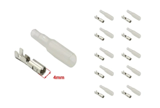 Faston "japonské" kulaté konektory 3,5mm s izolací - samice - 10 ks