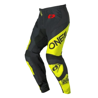 Motokrosové MX Kalhoty O'Neal ELEMENT Pants black/neon yellow 2026