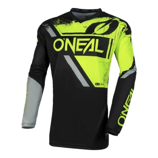 Motokrosový MX Dres O'Neal ELEMENT Jersey SHOCKER black/neon yellow 2025 - S