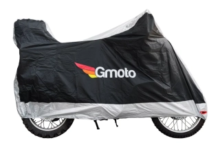 Plachta na motorku s prostorem na kufr GMOTO (venkovní nepromokavá) v.M (229 cm)