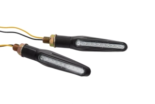 Blinkry na moto Sekvenční s běžícím (dynamickým) světlem LED černé 229827, pár