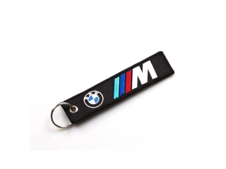 Textilní přívěsek na klíče "klíčenka" BMW, 13x3 cm