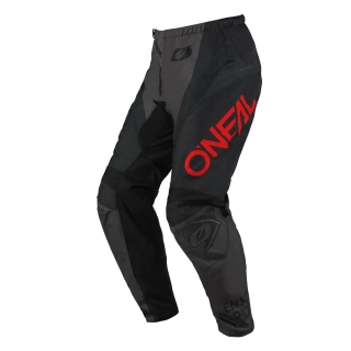 Motokrosové MX Kalhoty O'Neal ELEMENT Pants RACEWEAR black/gray/red 2025 - 30