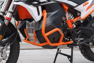 Spodní padací rámy KTM 790/890 Adventure (2019-2025) oranžové Yakk EXP