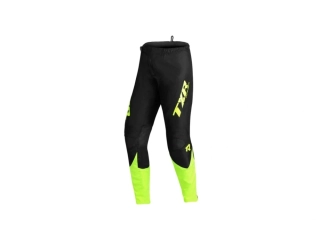 Dětské motokrosové kalhoty na motorku TXR Pulse černo-fluo žluté