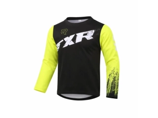 Dětský motokrosový dres na motorku TXR Pulse černo-fluo žlutý