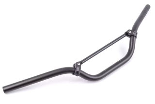 Řidítka na motorku s hrazdou hliníková ENDURO/STREET 22 mm, černá 780 mm
