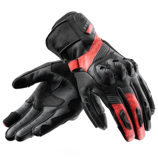 Sportovní rukavice na motorku REBELHORN VIPER BLACK/GREY/FLUO RED