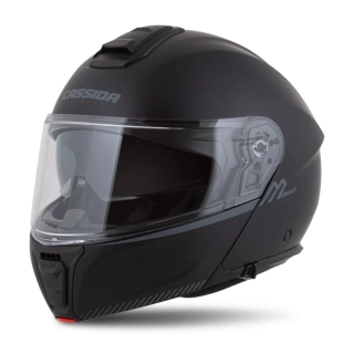 Cassida MODULO 2.1 COMPASS (černá matná/šedá), výklopná helma na motorku (sklolaminát)