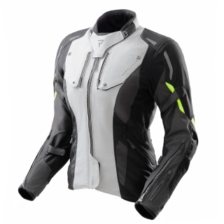 Dámská bunda na motorku Rebelhorn HIKER IV LADY BLACK/GREY/FLO YELLOW